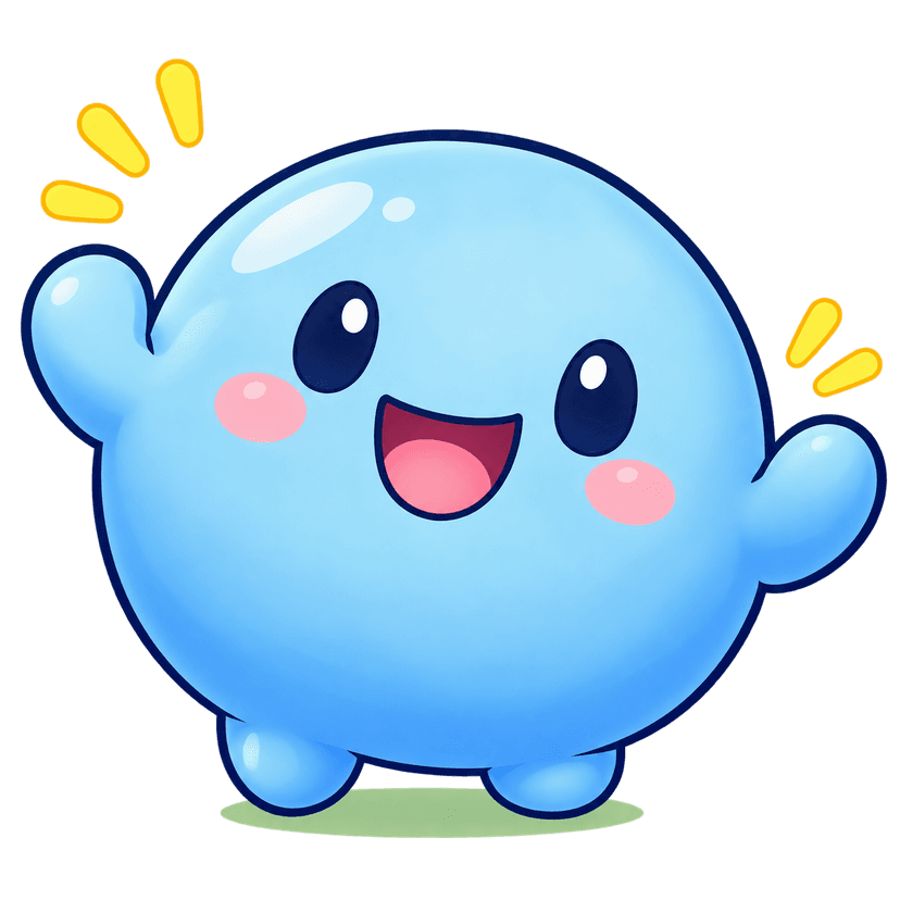Screen Routine’s blue mascot waving hello